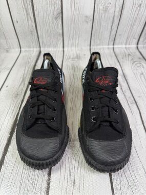 FEIYUE Black Kung Fu Martial Arts Boxing Parkour Shoes Men Size 8